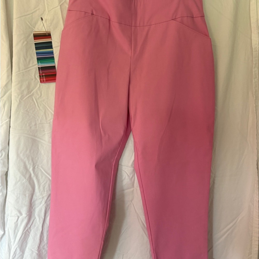 Versona Pink Cropped Ankle Pants NWT size 10
